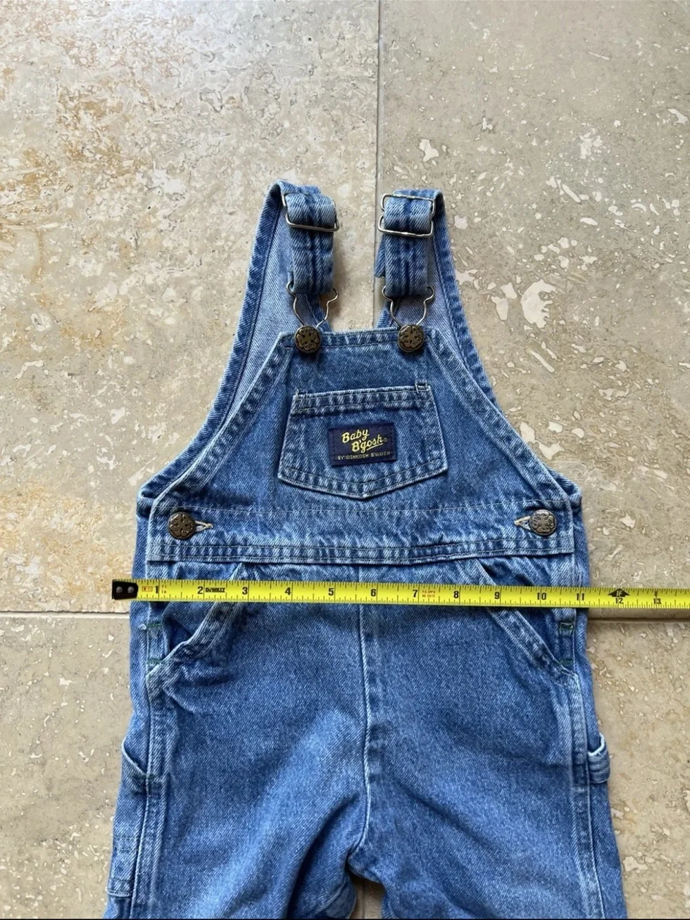 VTG OshKosh Bgosh Vestback Overalls Dark Wash 18M Made in USA